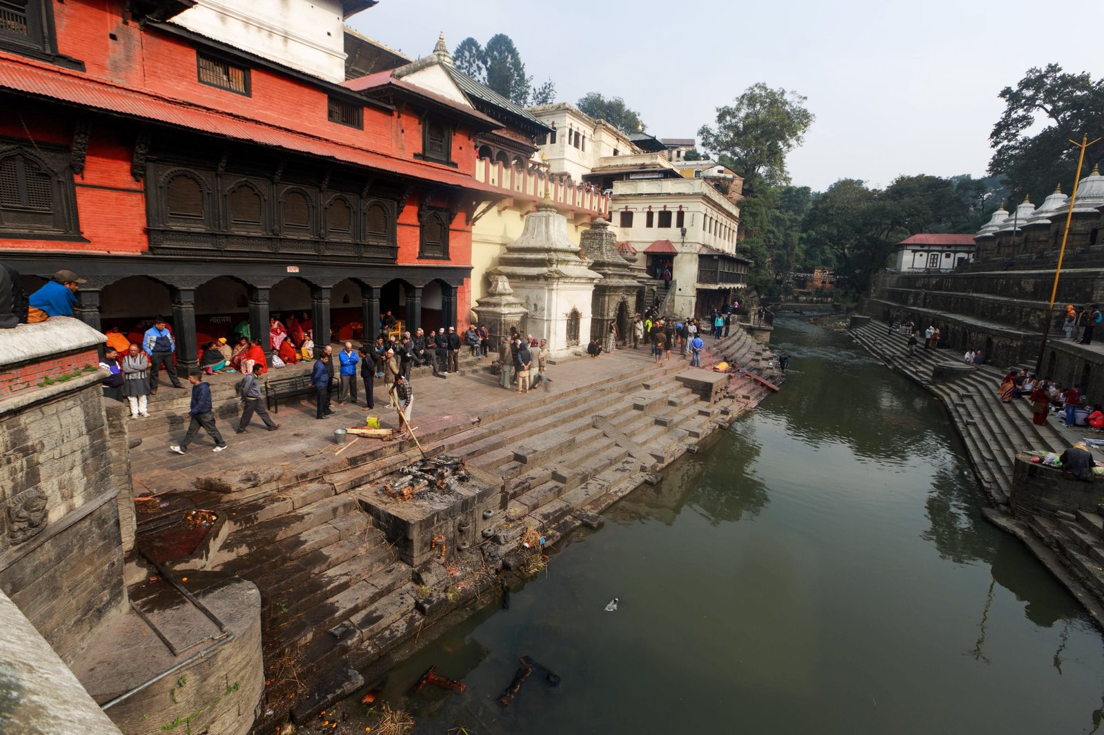 Bagmati river ghats at Pashupatinath Temple