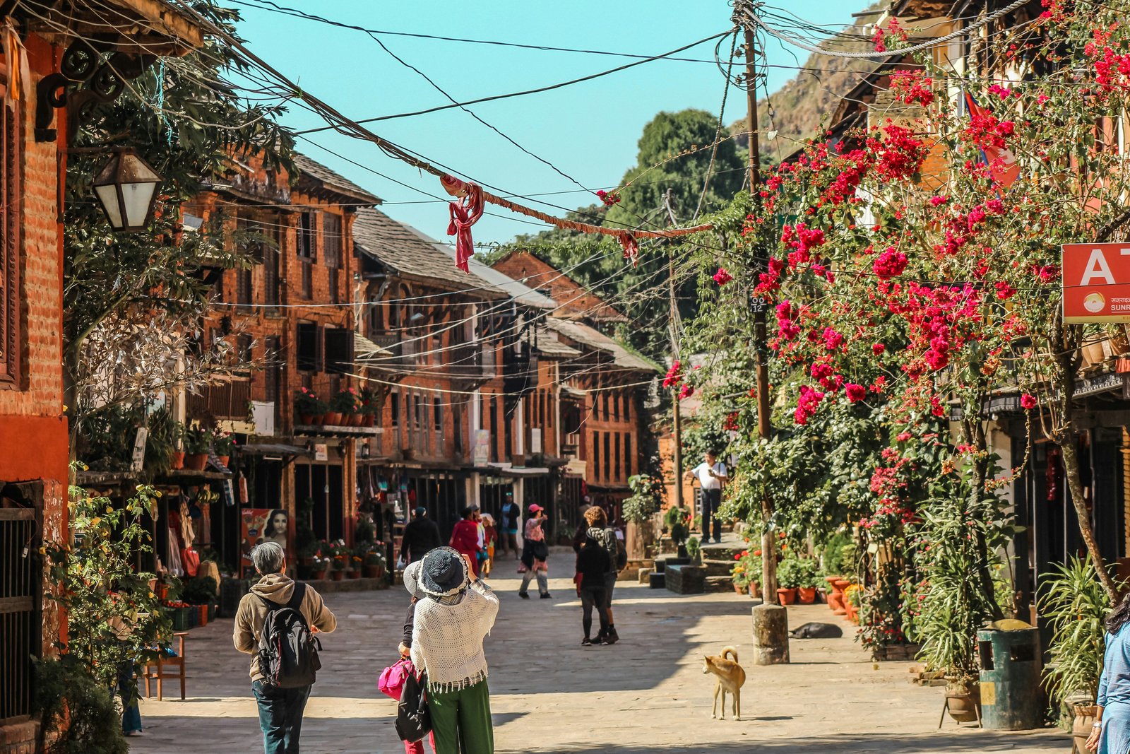 Bandipur hill station architecture and mountain views in Nepal