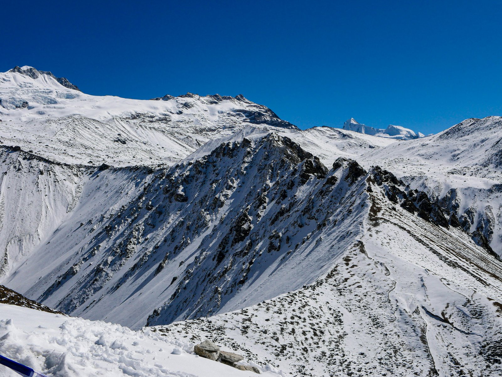 Scenic mountain landscapes on the way to Nepal
