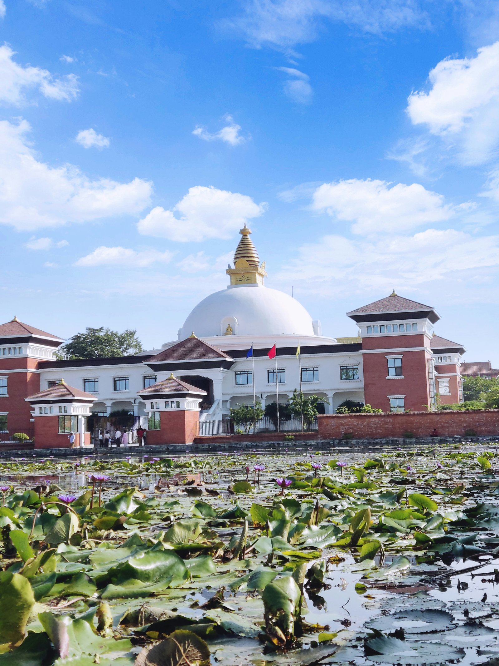 International monasteries and peaceful gardens in Lumbini