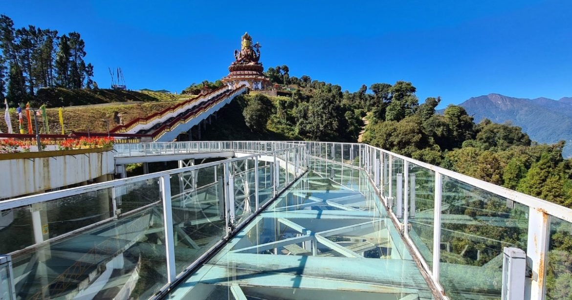 Chenrezig Statue and Glass Skywalk in Pelling Sikkim - Siliguri Cab Rental