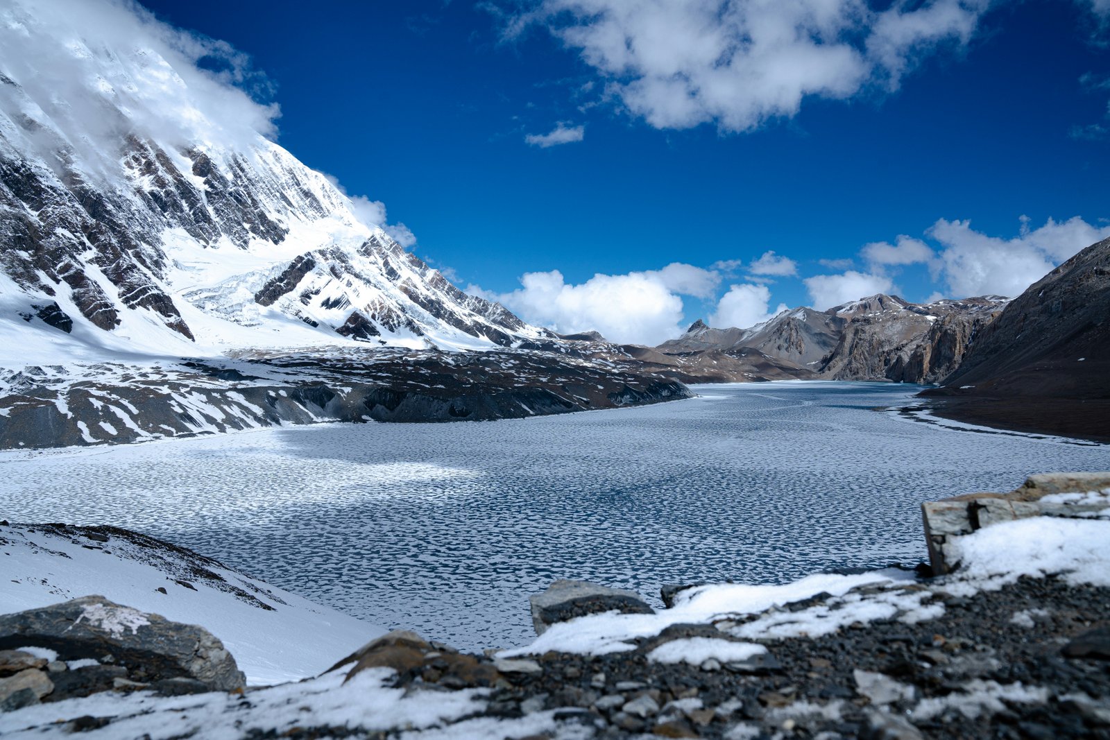 Scenic mountain landscapes on the way to Nepal