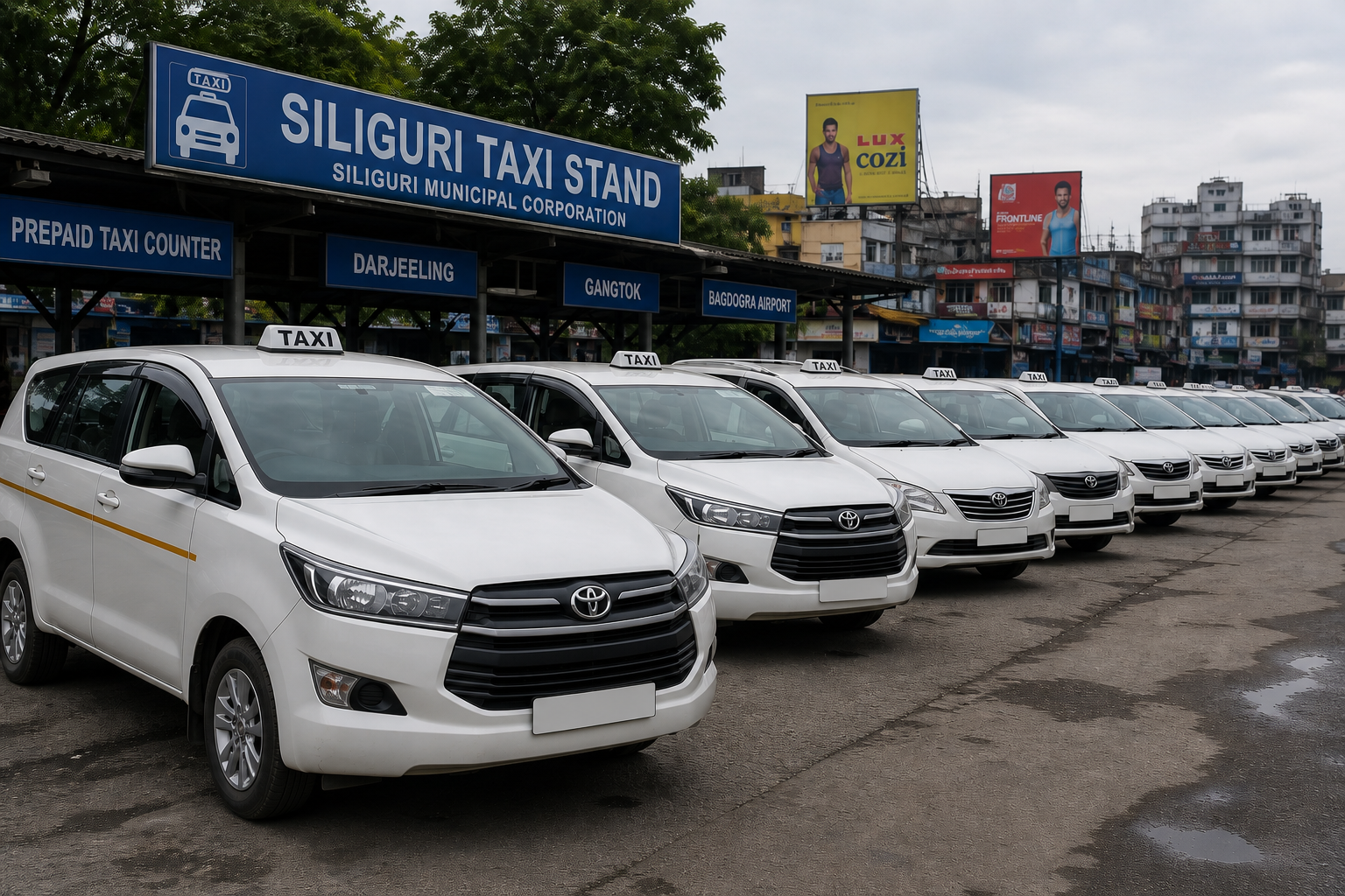 A premium line of luxury vehicles offered by Siliguri Cab Rental for VIP Sikkim tours